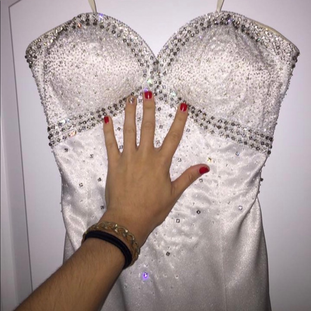 White formal dress prom/pageant